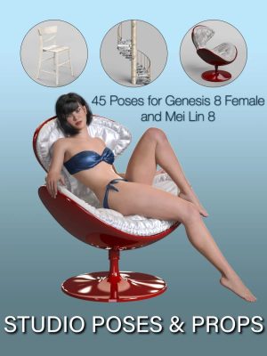 S3D Studio Poses and Props for Genesis 8 Female(s)