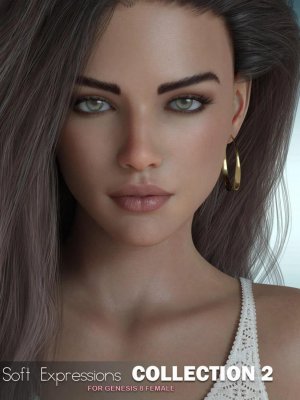 Soft Expressions Collection 2 for Genesis 8 Females-软表达收集2为创世纪8女性。