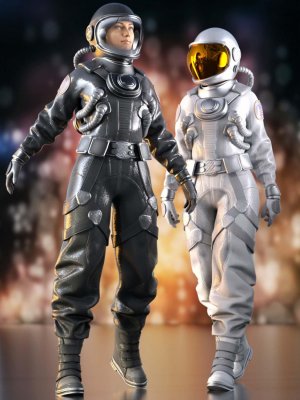 Space Suit Outfit for Genesis 8 Female(s)-创世纪8号女性太空服装备