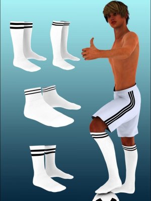 Sport and Casual Socks Pack for Genesis 2 Male-运动和休闲袜包为创世纪2男