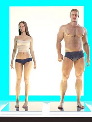 Standing Idle for Genesis 8 Female and Male-闲置的创世纪8女性和男性
