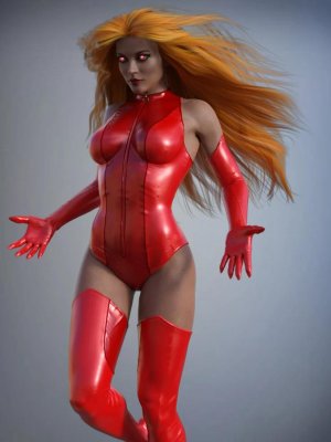 Super Hero Suit for Genesis 8 Female(s)-创世纪8女超级英雄套装
