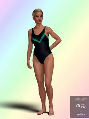 Swimwear ONE for Genesis 8 Female(s)-8女款泳装一件