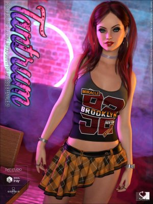 Tantrum for dForce Mood Outfit for Genesis 8 Females-为8女性设计的服装
