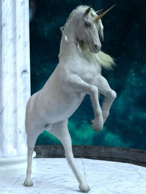 Unicorn Poses for Daz Horse 2-独角兽为达Daz Horse 2