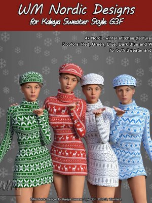 WMs Nordic Designs for Kaleya Sweater Style G3F-北欧设计卡莱亚毛衣风格3