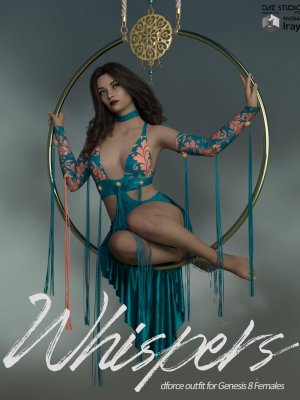 Whispers dForce outfit for Genesis 8 Females-创世纪8号女性的私语装备