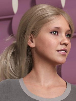 Wild Loop Tail Hair for Genesis 3 and 8 Female(s) and Male(s)-《创世纪3》和《创世纪8》女性和男性的野生环尾毛