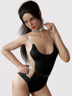 X-Fashion Andromeda Bodysuit for Genesis 8 Female(s)-女式紧身连衣裤