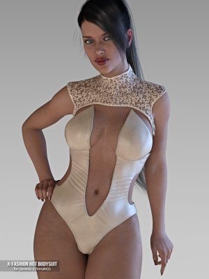 X-Fashion Hot Bodysuit for Genesis 3 Females-《创世纪3》女版热辣紧身衣