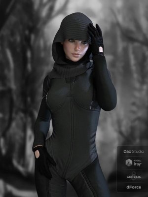 X-Fashion Tactical Outfit for Genesis 8 Female(s)-创世8女战术装
