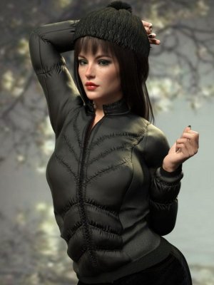 X-Fashion Warm Winter Jacket for Genesis 8 Female(s)-8女款冬季保暖夹克