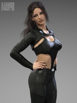 X-Fashion XWarrior Outfit for Genesis 8 Females-为女性设计的套装