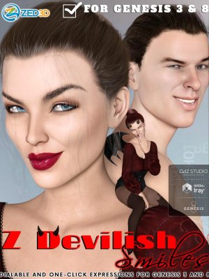 Z Devilish Smiles and Expressions for Genesis 3 and 8-《创世纪》第3章和第8章魔鬼般的微笑和表情