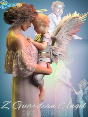Z Guardian Angel Shape and Poses for Genesis 8 Female-守护天使为创世纪8女性塑造和摆姿势