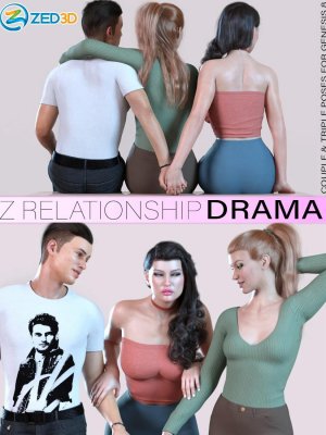 Z Relationship Drama Poses for Genesis 8-Z关系戏剧为《创世纪8》摆姿势
