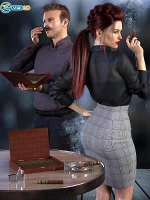 Z Smoke and Cigars Props and Poses for Genesis 8-烟和雪茄《创世纪8》的道具和姿势