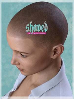 Shaved Hair for Genesis 3 Female(s)-剃光头发为创世纪3女性
