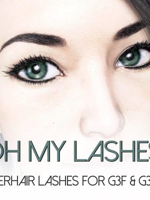 Oh My Lashes Fiberhair Eyelashes for G3F & G3M我的睫毛-哦，我的睫毛纤维睫毛为G3F＆＃038;g3m我的♥
