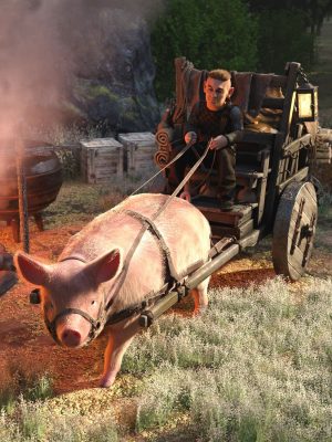 Pig Cart-猪推车