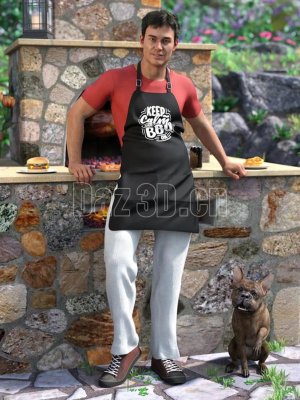 dForce Backyard BBQ Outfit for Genesis 8 Male(s)-后院烧烤装备为创世纪8男性