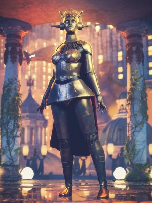 dForce Betty Bot 6000 Outfit for Genesis 8 and 8.1 Females-为和女性提供的装备