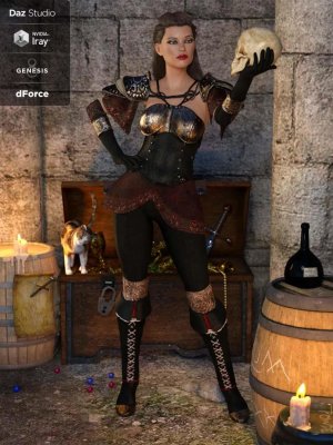 dForce Blackwater Guild Outfit for Genesis 8 Female(s).zip-为8女性提供的装备