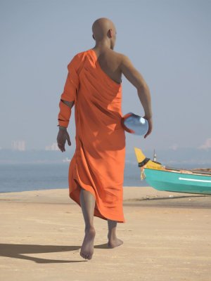 dForce Buddhist Monk Robes for Genesis 8 Males-《创世纪》第八章男性的佛教僧袍