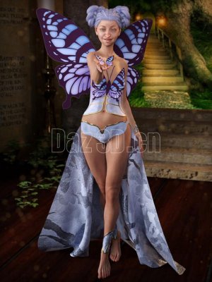 dForce Butterfly Outfit Textures-蝴蝶服装纹理
