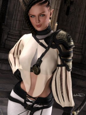dForce Elven Archer Outfit for Genesis 8 Females-精灵弓箭手为创世纪8女性设计的装备