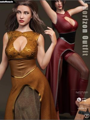 dForce Horizon Outfit for Genesis 8 Female(s)-为女性设计的服装