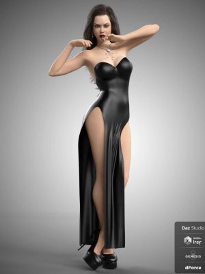 dForce Hot Dress for Genesis 8 Females-创世纪号女式热裙