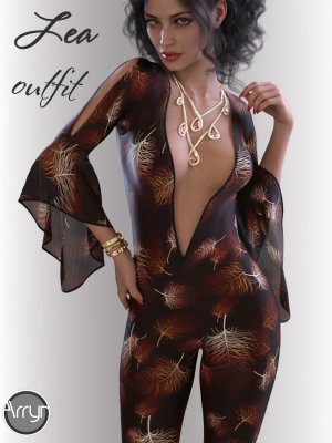 dForce Lea Homewear Outfit for Genesis 8.1 Females-女性家居服套装