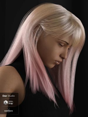 dForce Lexi Hair for Genesis 8 Females-创世8号女性专用头发