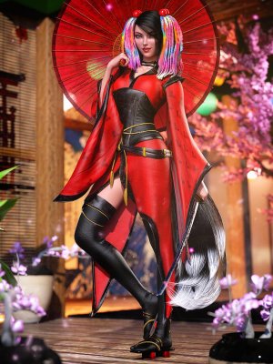 dForce Maho Outfit for Genesis 8.1 Female-女性装备