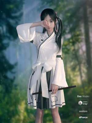 dForce Modern Kimono for Genesis 8 Female(s)-创世8女现代和服