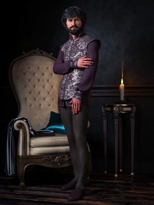 dForce Royal Fashion for Genesis 8 Males-创世纪8男性皇家时装