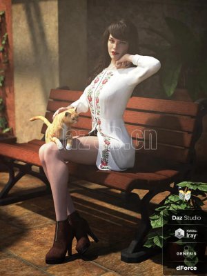 dForce Spring Breeze Outfit for Genesis 8 Female(s)-创世纪8女春风装