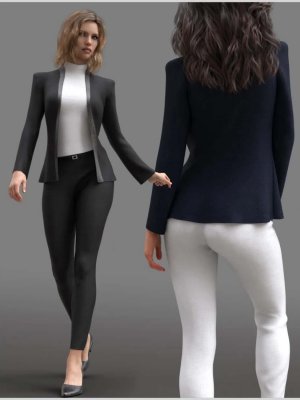 dForce Trend Outfit for Genesis 8 Female(s).zip-创世8女款潮流套装