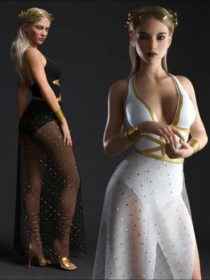 dForce Trojan Princess Outfit Set for Genesis 8 Females-特洛伊公主为创世纪女性准备的套装