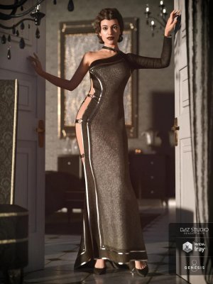 dForce Twilight Outfit for Genesis 8 Female(s)-创世纪8女款暮光套装