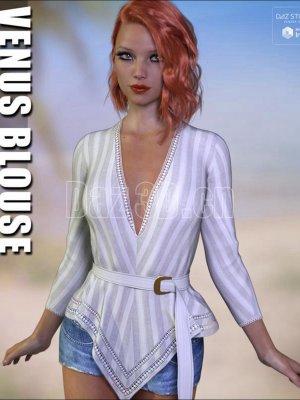 dForce Venus Blouse for Genesis 8 Females-创世纪8女式女式衬衫
