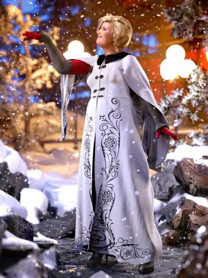 dForce Winter Splendor Outfit for Genesis 8 Females-创世纪女性冬季华丽套装