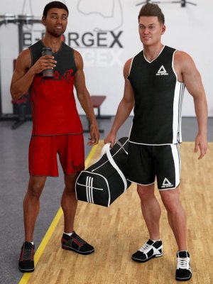 dForce Workout Outfit Textures for Genesis 8 Male(s)-适用于8男性的运动装备纹理