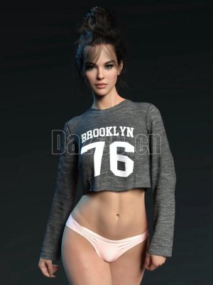 dForce X-Fashion Sweatshirt Set for Genesis 8 Females-创世8女运动衫套装