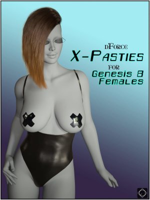 dForce X-Pasties for Genesis 8 Females-用于女性的