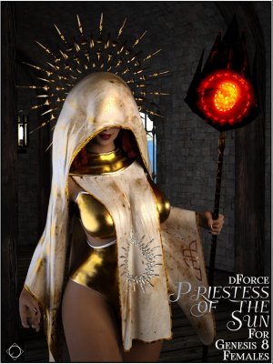 dforce Priestess of the Sun for Genesis 8 Females.zip-《创世纪》中第八位女性的太阳女祭司