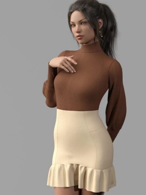 dforce Sasshire Outfit for Genesis 8 Female-为8设计的服装