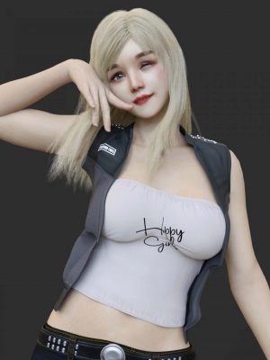 Keicy with Expressions, dForce Breasts and dForce Hair for Genesis 8 Female 东方亚洲