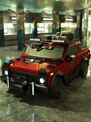 Cyberpunk Pickup Truck-Cyber​​punk Pickup卡车